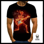 T-shirt Squelette Rockeur - Crâne Passion