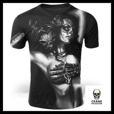 T-Shirt Squellete Mexicain - Crâne Passion