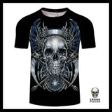 T-shirt Tête de Mort Ailée - Crâne Passion