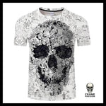 T-shirt Tête de Mort Art Dessins - Crâne Passion