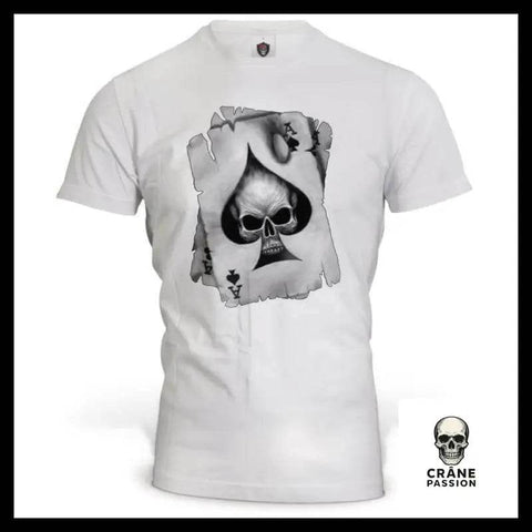 T-Shirt Tête de Mort As de Pique - Crâne Passion