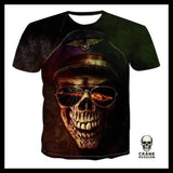T-shirt Tête de Mort Aviateur - Crâne Passion