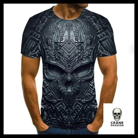 T-shirt Tête de Mort Aztèque - Crâne Passion