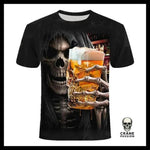 T-shirt Tête de Mort Bière - Crâne Passion