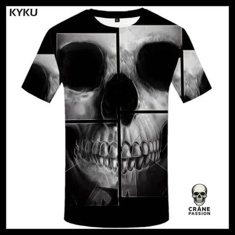 T-shirt Tête de Mort Brisée - Crâne Passion