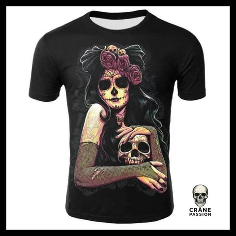 T-shirt Tête de Mort Calavera Crâne - Crâne Passion