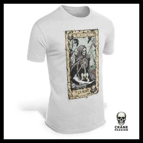 T-Shirt Tête de Mort Carte - Crâne Passion