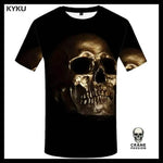 T-shirt Tête de Mort Crâne Or - Crâne Passion