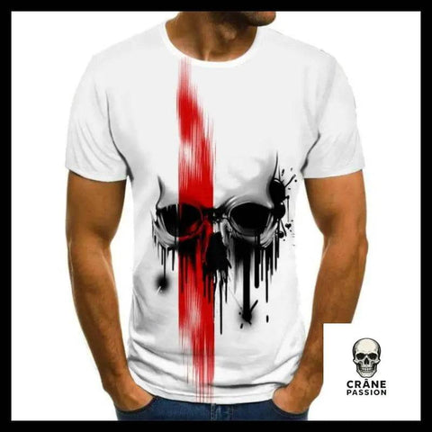 T-shirt Tête de Mort Crâne Peinture - Crâne Passion