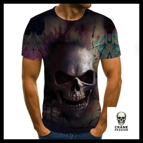 T-shirt Tête de Mort Crâne Ricanant - Crâne Passion