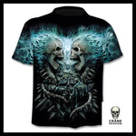 T-shirt Tête de Mort Crânes Enflammés - Crâne Passion