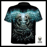 T-shirt Tête de Mort Crânes Enflammés - Crâne Passion