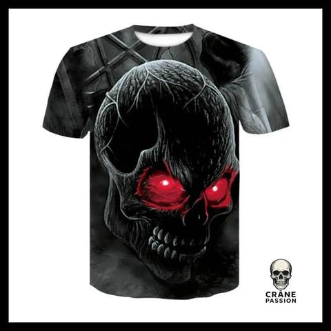 T-shirt Tête de Mort Démon - Crâne Passion
