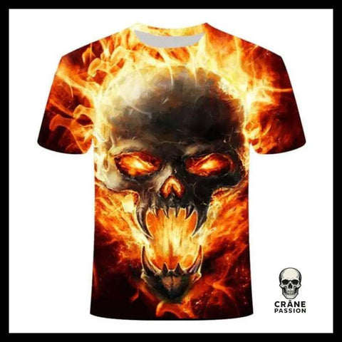T-shirt Tête de Mort Démon Des Enfers - Crâne Passion