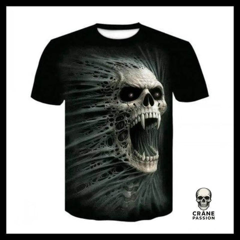 T-shirt Tête de Mort Démoniaque - Crâne Passion