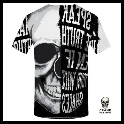 T-shirt Tête de Mort Double face - Crâne Passion