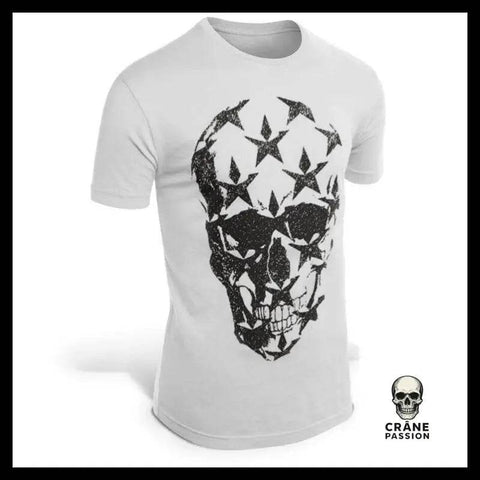 T-Shirt Tête de Mort Étoile - Crâne Passion