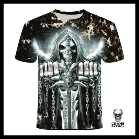 T-shirt Tête de Mort Excalibur - Crâne Passion