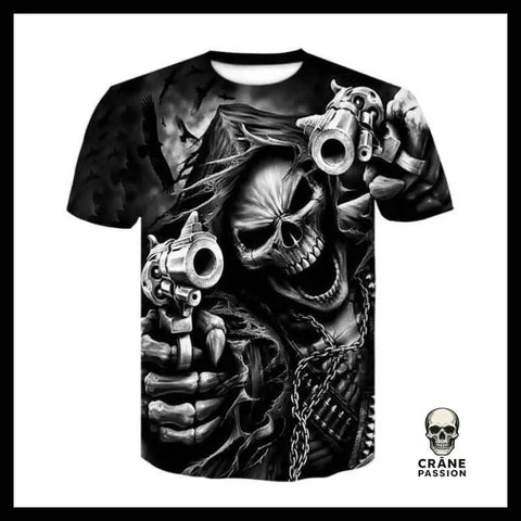 T-shirt Tête de Mort Faucheur - Crâne Passion