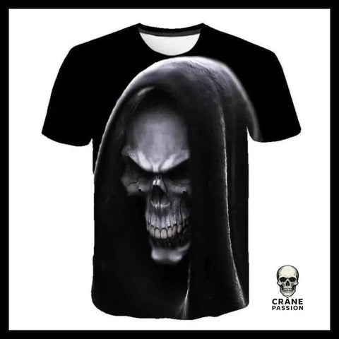 T-shirt Tête de Mort Faucheuse - Crâne Passion