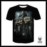 T-shirt Tête de Mort Faucheuse Game Over - Crâne Passion
