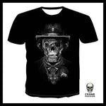 T-shirt Tête de Mort Gentleman - Crâne Passion