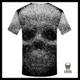 T-shirt Tête de Mort Géométrique - Crâne Passion