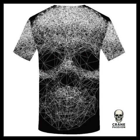 T-shirt Tête de Mort Géométrique - Crâne Passion