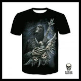 T-shirt Tête de Mort Guitariste - Crâne Passion