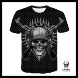 T-shirt Tête de Mort Guns - Crâne Passion