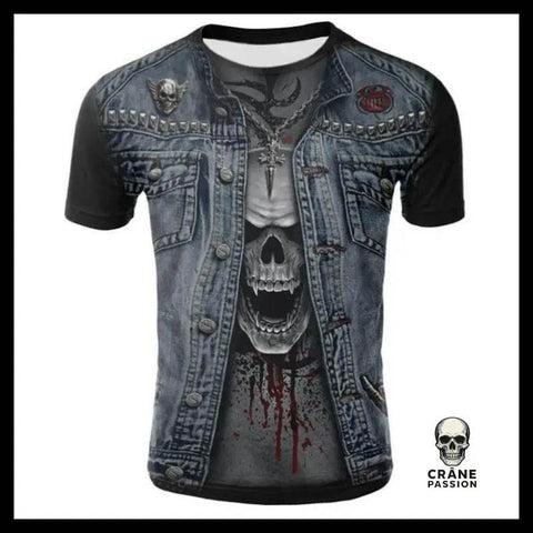 T-shirt Tête de Mort Jeans - Crâne Passion