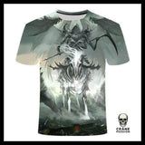 T-Shirt Tête de Mort Lion - Crâne Passion