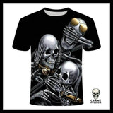 T-Shirt Tête de Mort Lion - Crâne Passion