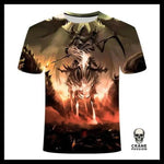 T-Shirt Tête de Mort Lion - Crâne Passion