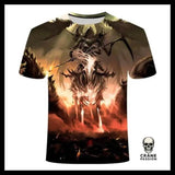 T-Shirt Tête de Mort Lion - Crâne Passion