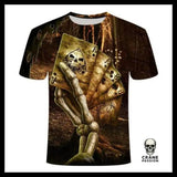 T-Shirt Tête de Mort Lion - Crâne Passion