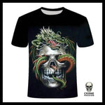 T-Shirt Tête de Mort Lion - Crâne Passion