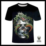 T-Shirt Tête de Mort Lion - Crâne Passion