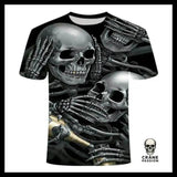 T-Shirt Tête de Mort Lion - Crâne Passion