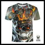 T-Shirt Tête de Mort Lion - Crâne Passion