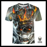 T-Shirt Tête de Mort Lion - Crâne Passion
