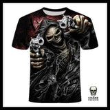 T-Shirt Tête de Mort Lion - Crâne Passion