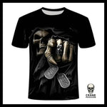 T-Shirt Tête de Mort Lion - Crâne Passion