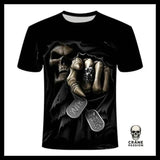 T-Shirt Tête de Mort Lion - Crâne Passion