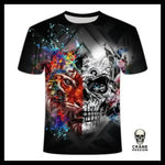 T-Shirt Tête de Mort Lion - Crâne Passion