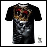 T-Shirt Tête de Mort Lion - Crâne Passion