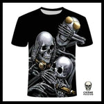 T-Shirt Tête de Mort Lion - Crâne Passion