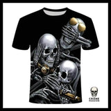 T-Shirt Tête de Mort Lion - Crâne Passion