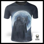 T-Shirt Tête de Mort Lune - Crâne Passion