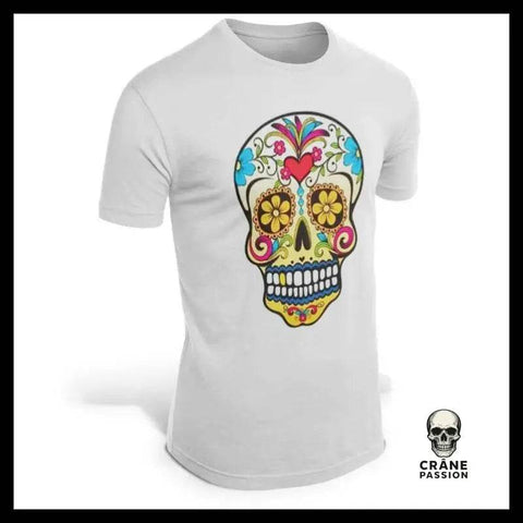 T-Shirt Tête de Mort Mexicaine Homme - Crâne Passion